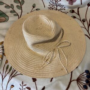 Straw & Gold fleck, Floppy, Sun Hat